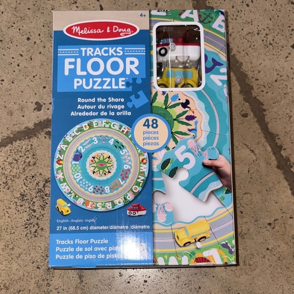 Melissa & Doug Other - Melissa & Doug Round the Shore Floor Puzzle - Blue and Green